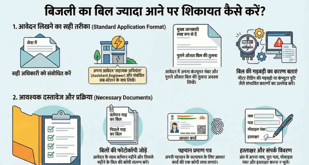 writing High Bill electricity Complaint application