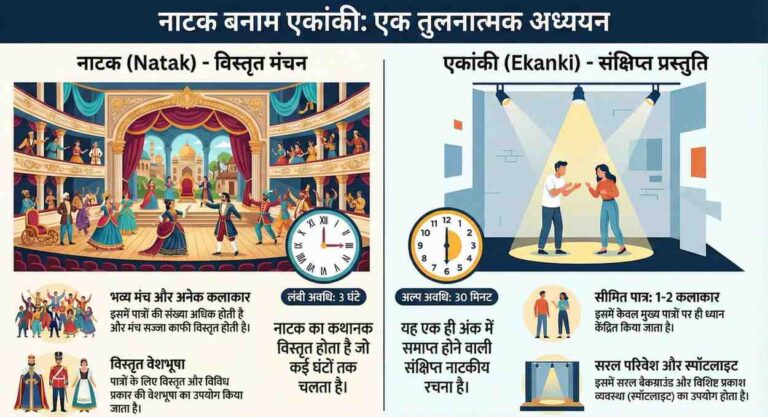 natak or ekanki me antar