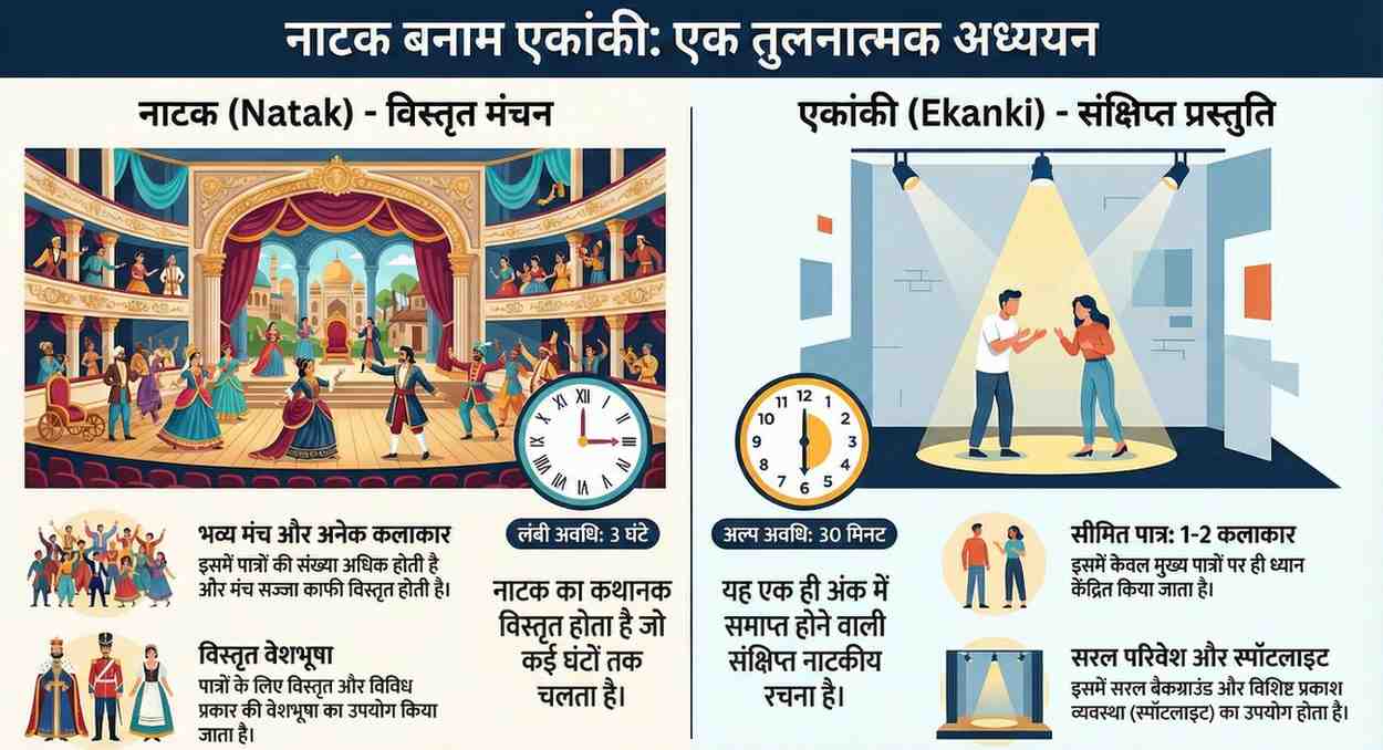 natak or ekanki me antar